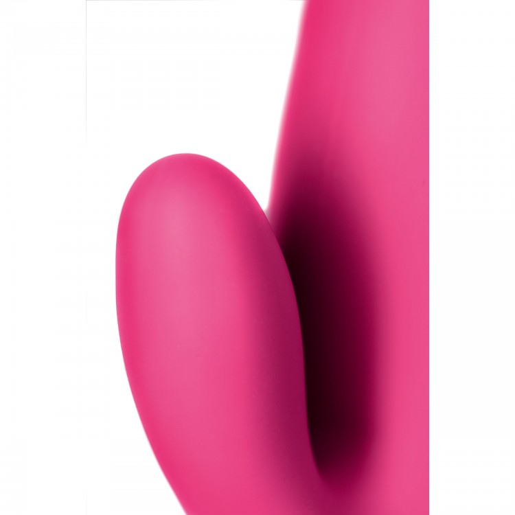 Ярко-розовый вибратор Satisfyer Mr. Rabbit с клиторальным отростком - 22,1 см.