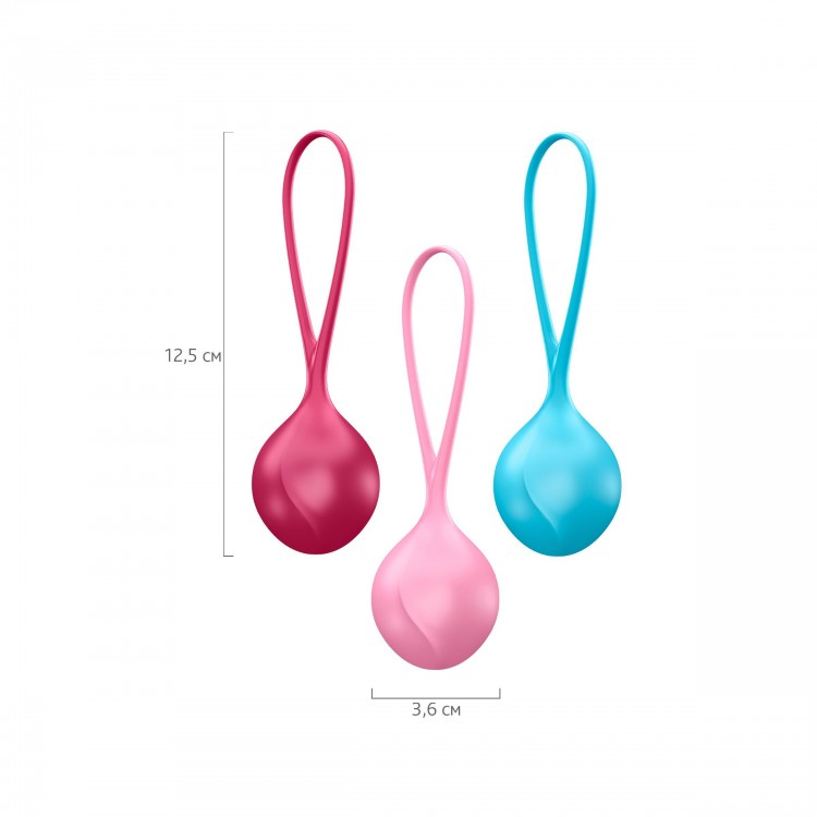 Набор из трёх вагинальных шариков Satisfyer Strengthening Balls
