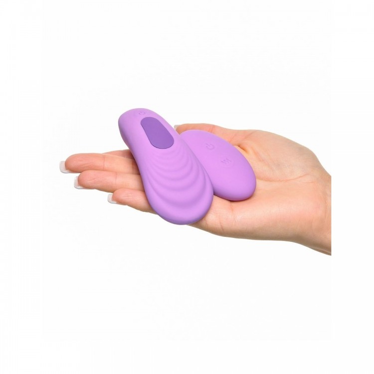 Фиолетовый компактный вибростимулятор Remote Silicone Please-Her