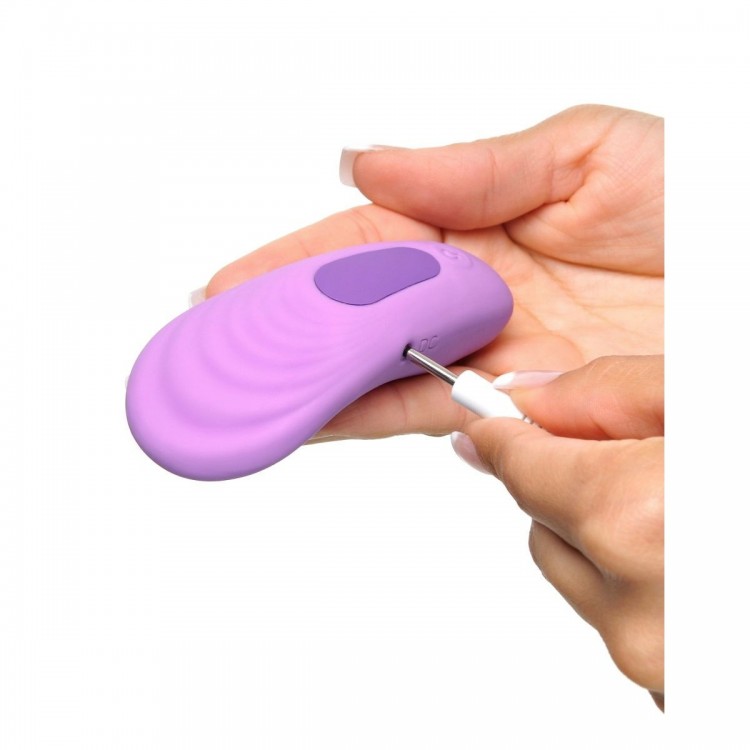 Фиолетовый компактный вибростимулятор Remote Silicone Please-Her