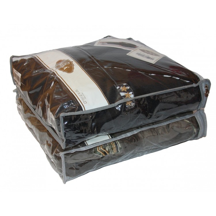 Махровый мужской Халат 2870 синий Commander, Nusa
