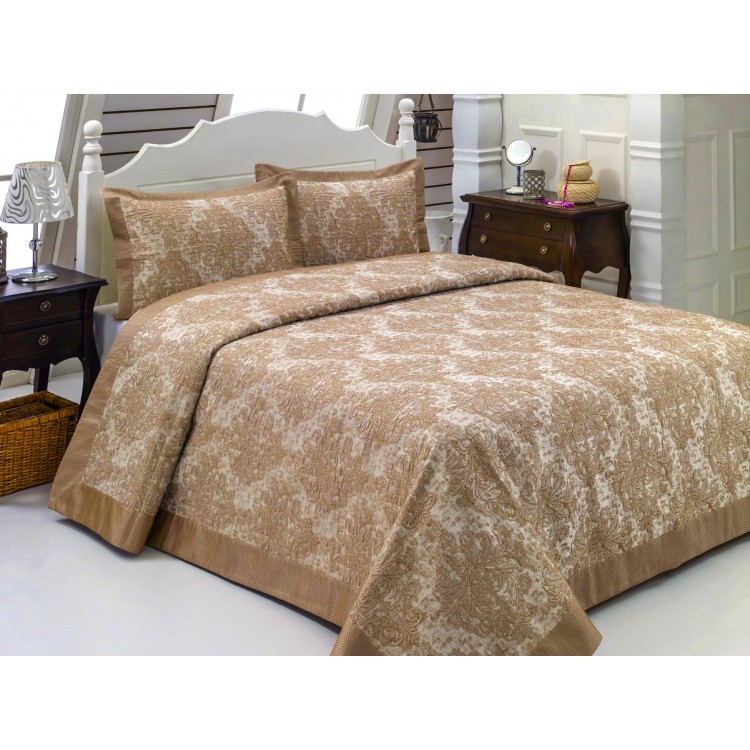 Покрывало жаккард "KARNA" CORDENYA 250x270 (50x70+5)*2см