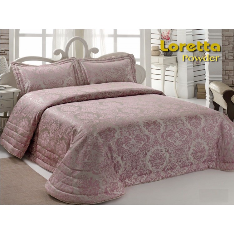 Покрывало жаккард "KARNA" LORETTA 250x270 (50x70+5)*2см