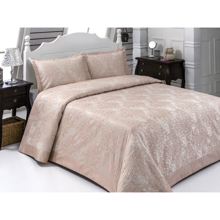 Покрывало жаккард "KARNA" CORDENYA 250x270 (50x70+5)*2см