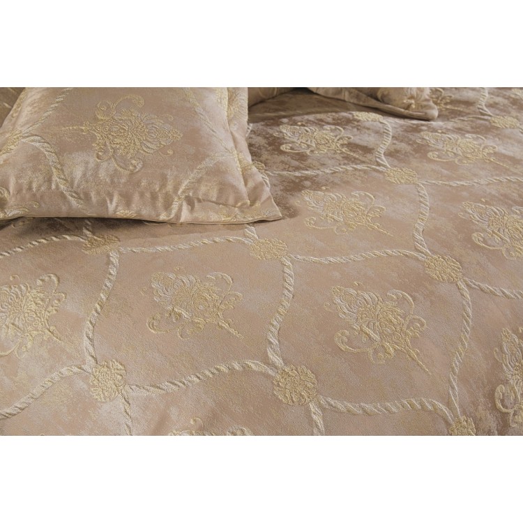 Покрывало жаккард "KARNA" стеганое VENESIA 260x260 (50x70+5)*2см