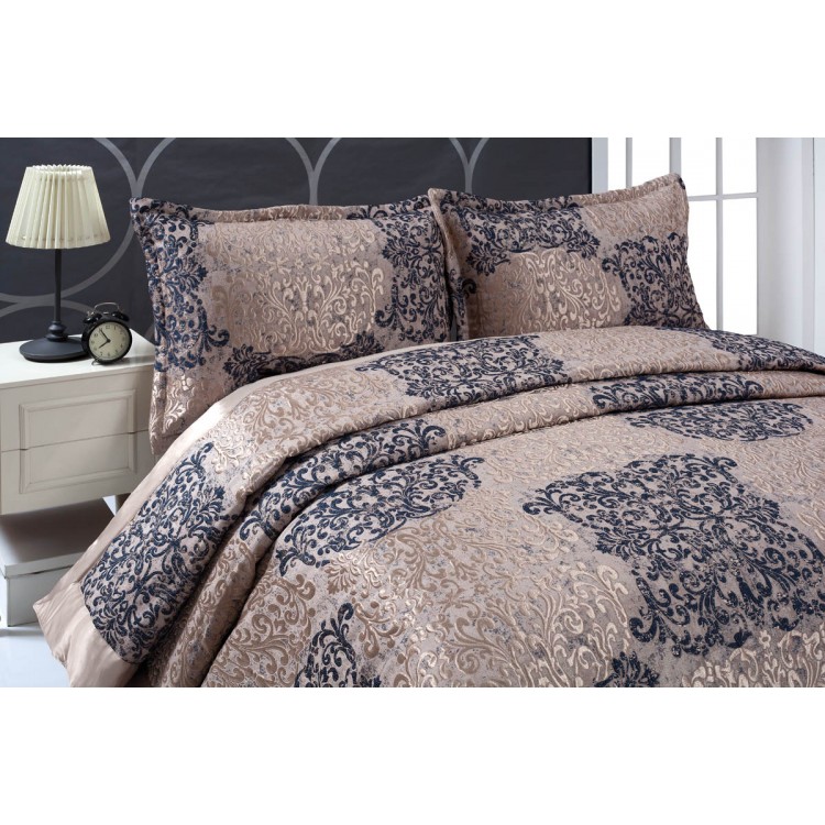Покрывало жаккард "KARNA" стеганое HARMONIA 260x260 (50x70+5)*2см