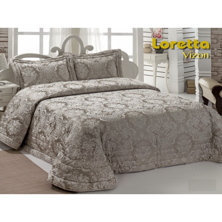 Покрывало жаккард "KARNA" LORETTA 250x270 (50x70+5)*2см