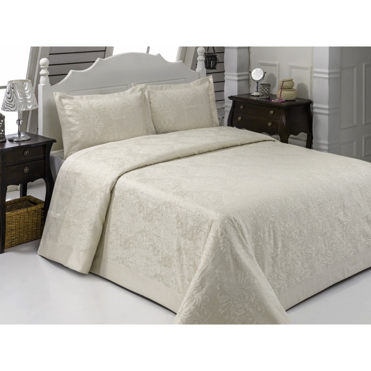 Покрывало жаккард "KARNA" CORDENYA 250x270 (50x70+5)*2см