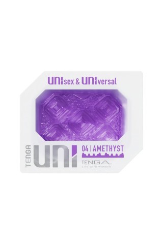 Фиолетовый мастурбатор-стимулятор Tenga Uni Amethyst