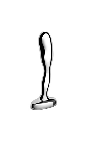 Стальной стимулятор простаты Stainless Steel Prostate Plug - 11,5 см.