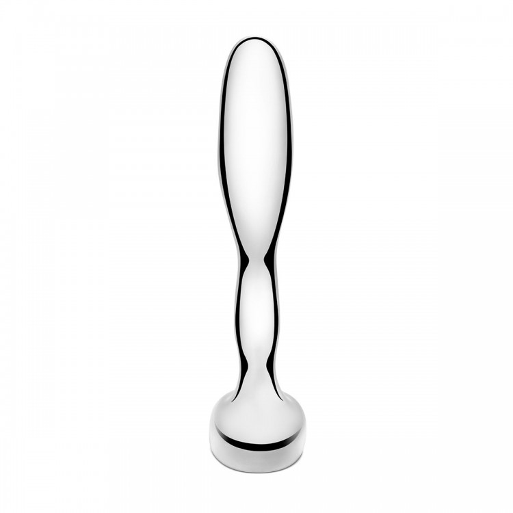 Стальной стимулятор простаты Stainless Steel Prostate Plug - 11,5 см.