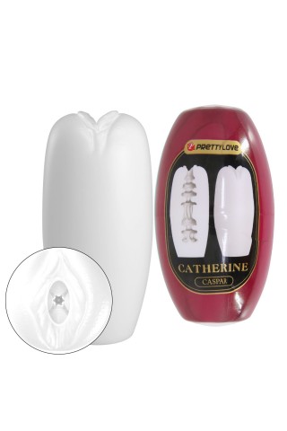 Белый мастурбатор-вагина Catherine