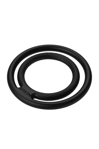 Черное двойное эрекционное кольцо Nexus Enduro Double
