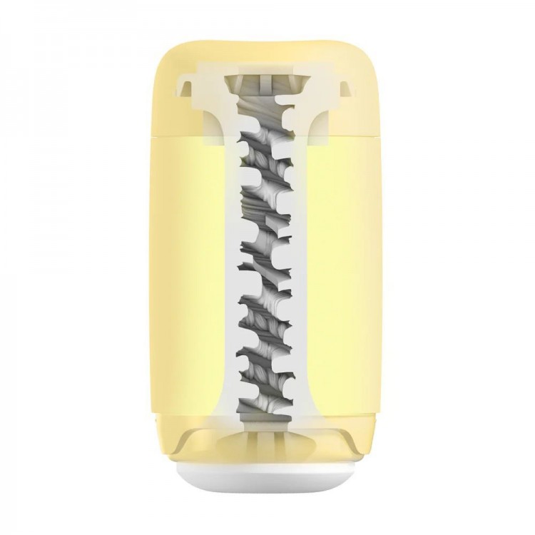 Желтый мастурбатор Tenga Puffy