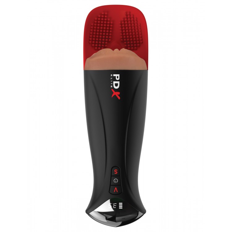Мастурбатор-вагина в колбе с вибрацией Fuck-O-Matic Pro XL