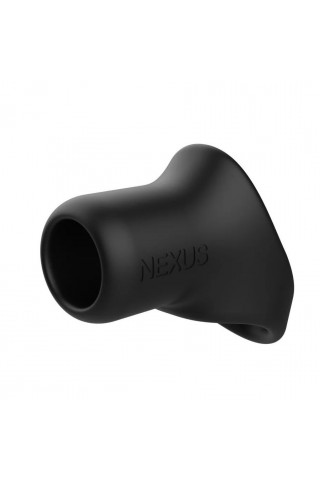 Черное эрекционное кольцо-слинг Nexus Rise