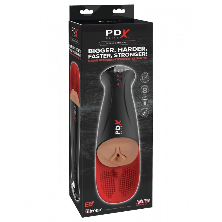 Мастурбатор-вагина в колбе с вибрацией Fuck-O-Matic Pro XL