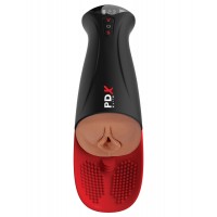 Мастурбатор-вагина в колбе с вибрацией Fuck-O-Matic Pro XL