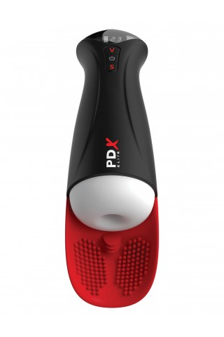 Мастурбатор в колбе с вибрацией Fuck-O-Matic Pro XL