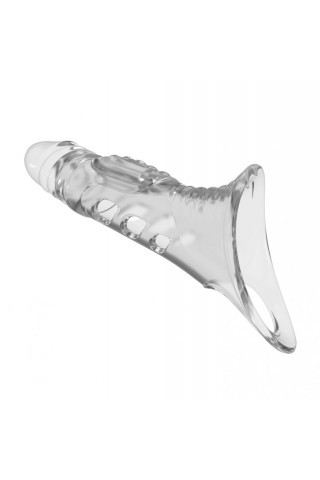 Прозрачная насадка на пенис - 22 см.