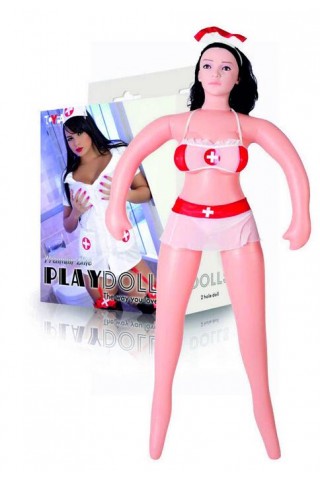 Надувная кукла-медсестра с реалистичной головой