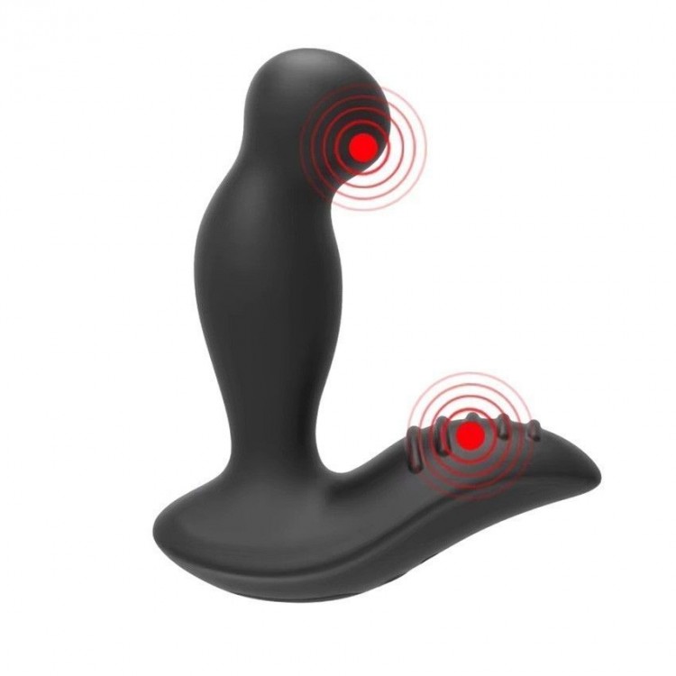 Черный вибромассажер простаты 3,5’’ P-spot Massager - 12,5 см.