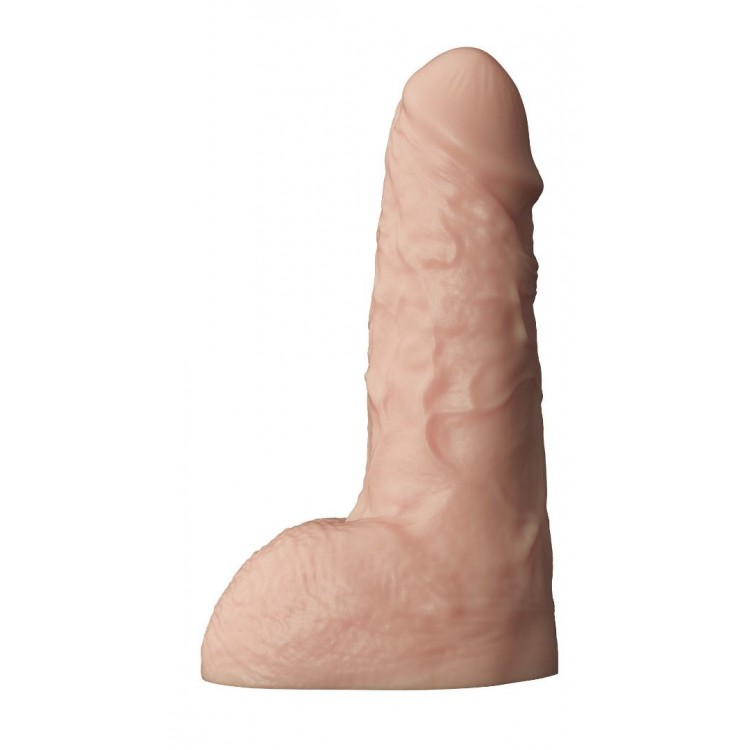 Телесный фаллоудлинитель с мошонкой Cock Next - 19 см.