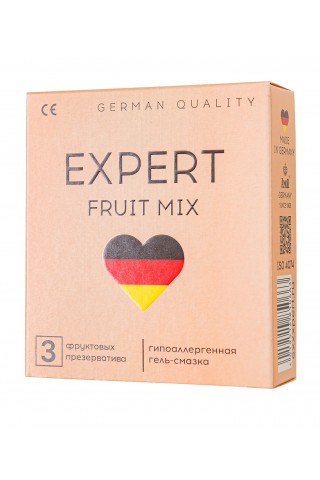 Ароматизированные презервативы EXPERT Fruit Mix - 3 шт.