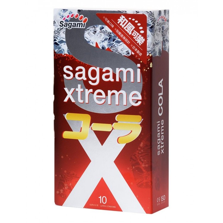 Ароматизированные презервативы Sagami Xtreme Cola - 10 шт.