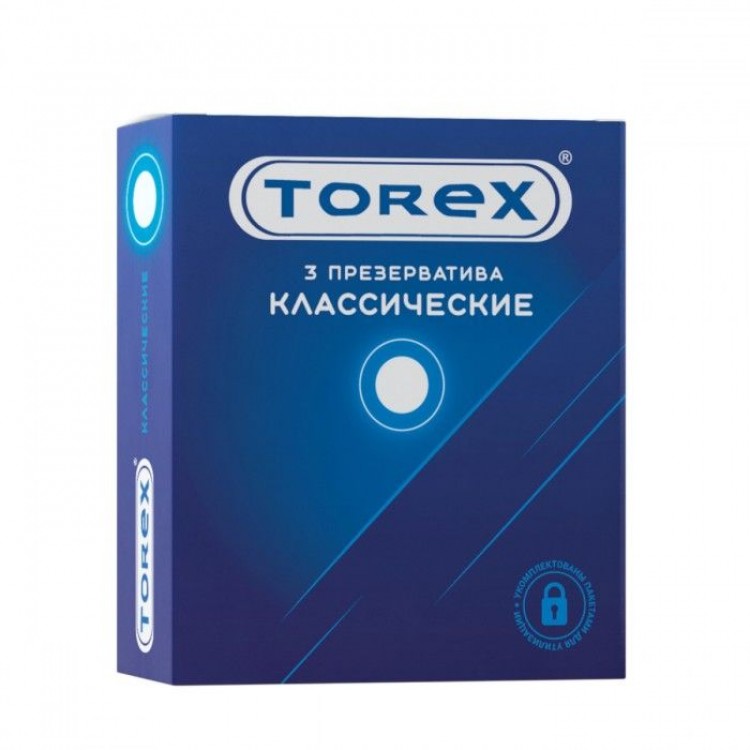 Гладкие презервативы Torex "Классические" - 3 шт.