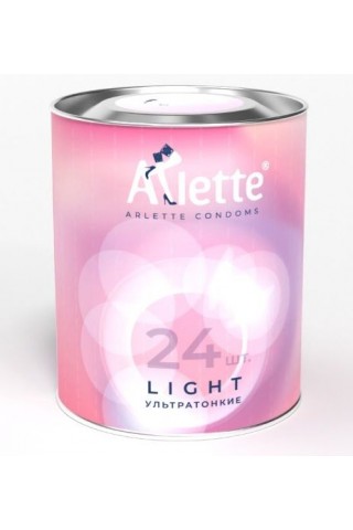 Ультратонкие презервативы Arlette Light - 24 шт.