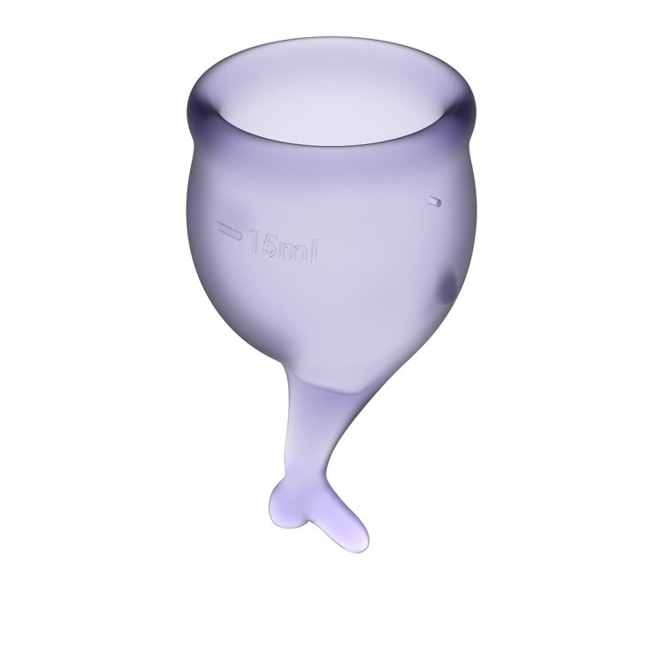Набор фиолетовых менструальных чаш Feel secure Menstrual Cup