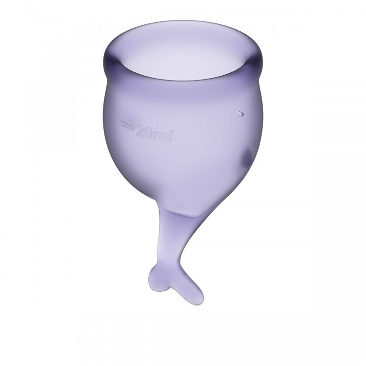 Набор фиолетовых менструальных чаш Feel secure Menstrual Cup