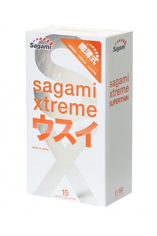 Ультратонкие презервативы Sagami Xtreme Superthin - 15 шт.