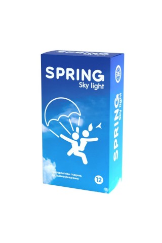 Ультратонкие презервативы SPRING SKY LIGHT - 12 шт.