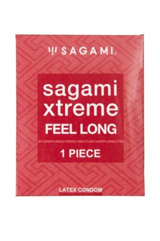 Утолщенный презерватив Sagami Xtreme Feel Long с точками - 1 шт.