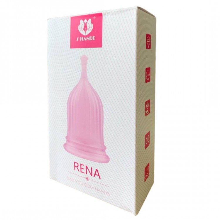 Розовая менструальная чаша RENA