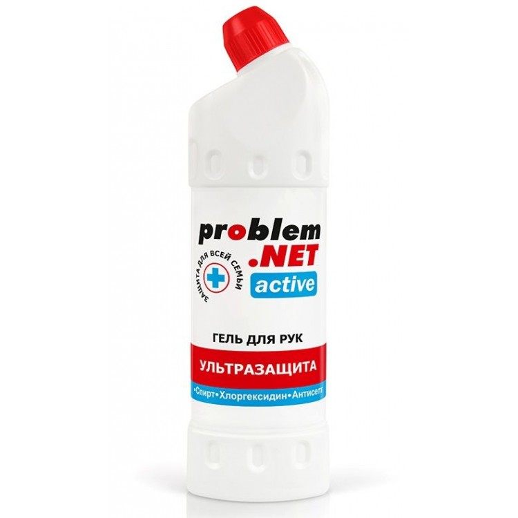 Обеззараживающий гель для рук Problem.net Active - 1000 мл.