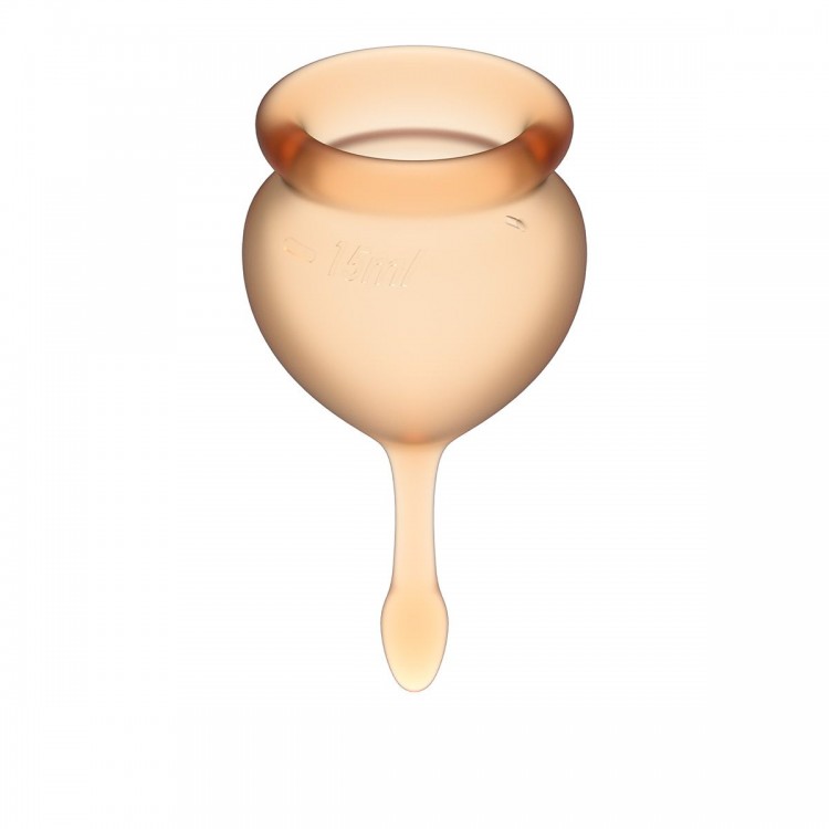Набор оранжевых менструальных чаш Feel good Menstrual Cup Набор оранжевых менструальных чаш Feel good Menstrual Cup
