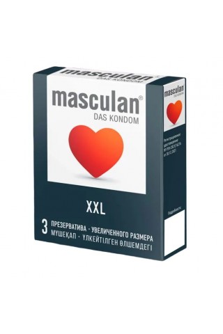 Презервативы увеличенного размера Masculan XXL - 3 шт.