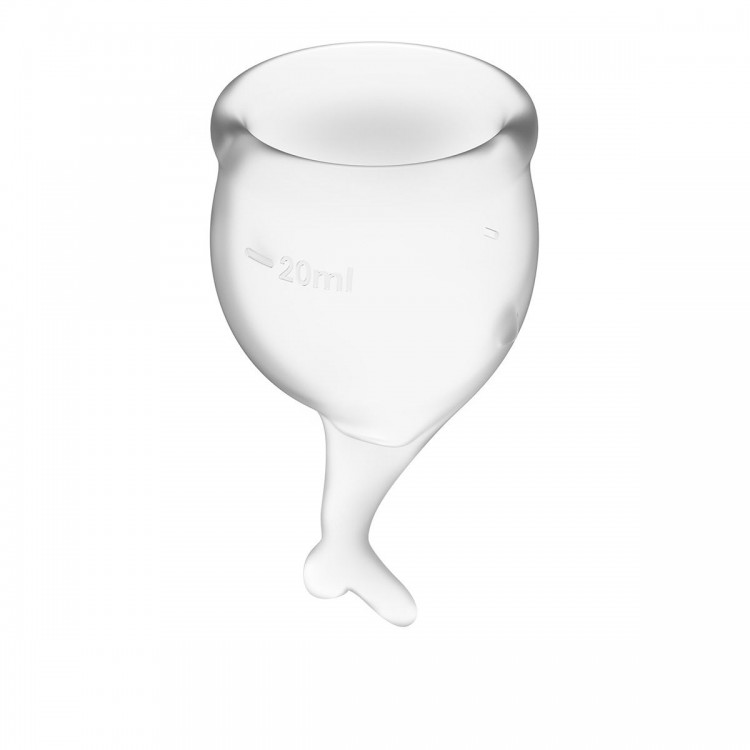 Набор прозрачных менструальных чаш Feel secure Menstrual Cup