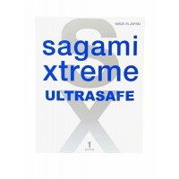 Презерватив Sagami Xtreme Ultrasafe с двойным количеством смазки - 1 шт.