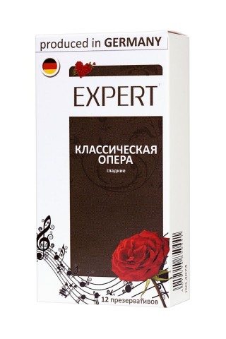 Гладкие презервативы Expert "Классическая опера" - 12 шт.