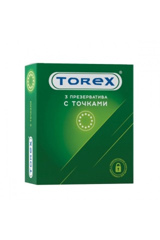 Текстурированные презервативы Torex "С точками" - 3 шт.