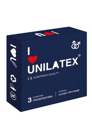 Ультрапрочные презервативы Unilatex Extra Strong - 3 шт.