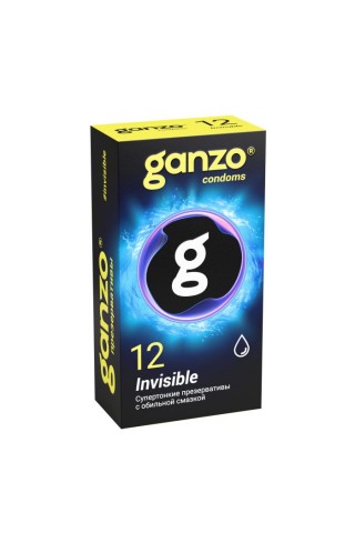 Супертонкие презервативы Ganzo Invisible - 12 шт.