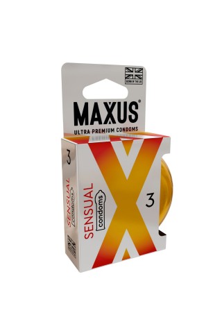 Презервативы анатомической формы Maxus Sensual - 3 шт.