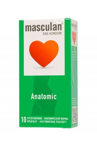 Презервативы анатомической формы Masculan Anatomic - 10 шт.