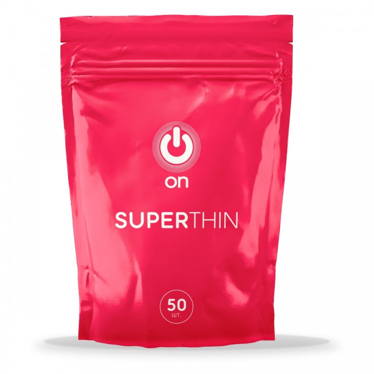 Ультратонкие презервативы ON Super Thin - 50 шт.