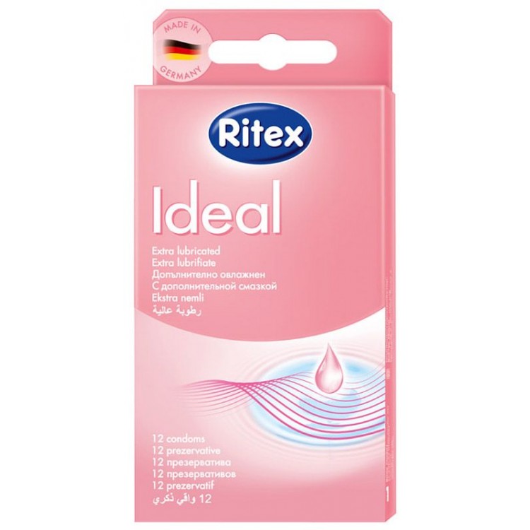 Презервативы RITEX IDEAL с дополнительной смазкой - 12 шт.